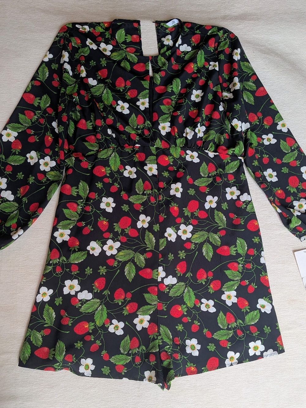 Zara Black Strawberry & Floral Romper - Picture 2 of 10
